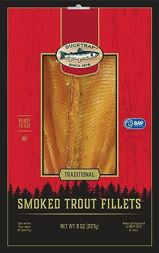 Ducktrap Smoked Rainbow Trout Fillets - 6 Packs