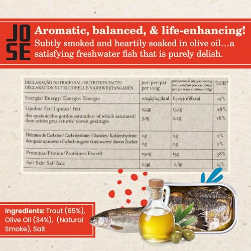 Jose Gourmet Portuguese Smoked Trout in Olive Oil