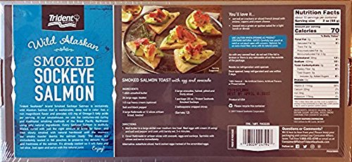 Trident Smoked Sockeye Salmon - Wild Alaskan Variety