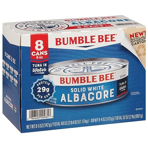 Bumble Bee Solid White Albacore Tuna, 5 Oz, 8-Pack