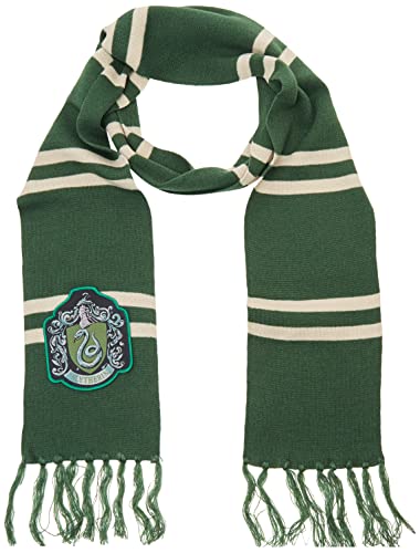 Slytherin Patch Knit Scarf, OSFM, Green