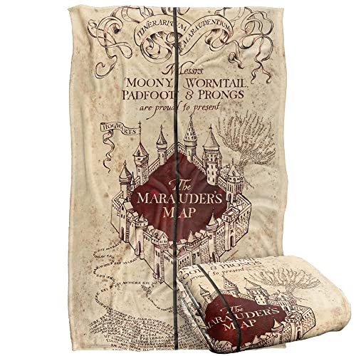 Marauder's Map Silky Touch Harry Potter Throw Blanket