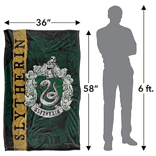 Slytherin House Crest Silky Touch Blanket