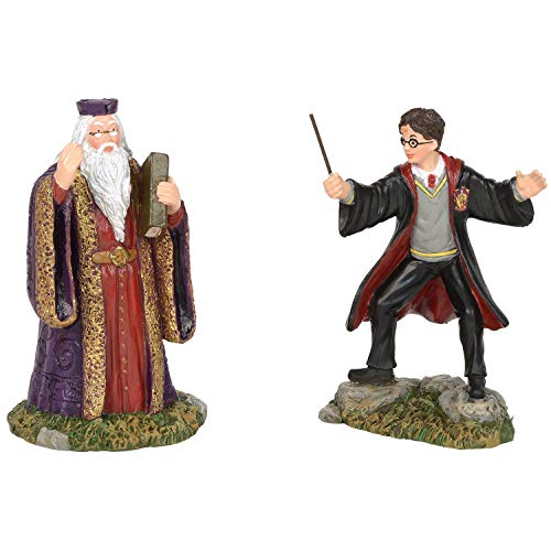 Harry and Headmaster Figurine Set for Potter Village