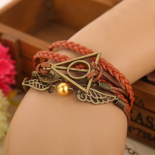 Harry Potter Charm Set with Necklace, Earrings, and Bracelet