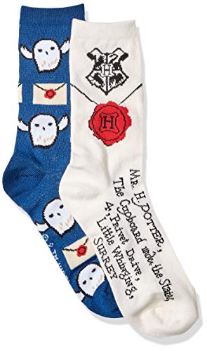 Hedwig Letter to Hogwarts Crew Socks - 2 Pairs
