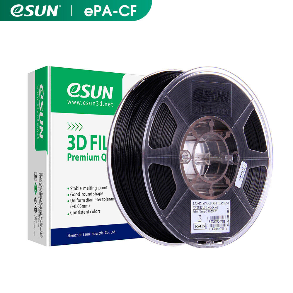 eSUN 1.75mm Carbon Fiber Nylon Filament 1KG