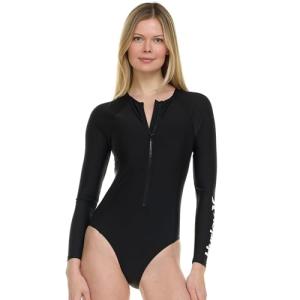 Hurley Women's Long Sleeve Black Swim Suit