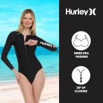 Hurley Women's Long Sleeve Black Swim Suit