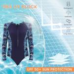 Zando Women’s UPF 50+ Long Sleeve Rash Guard