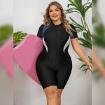 Plus Size Tummy Control Swimsuit for Paddleboarding