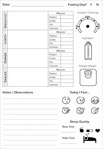 Food Journal for Daily Diet Tracking