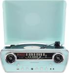 Crosley 7-in-1 Bluetooth Vinyl Record Player, Aqua