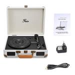 Bluetooth Vinyl Record Player with Built-In Speakers