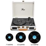Bluetooth Vinyl Record Player with Built-In Speakers