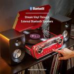 Crosley Powel 7-in-1 Bluetooth Vinyl Player, Red