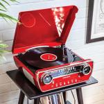 Crosley Powel 7-in-1 Bluetooth Vinyl Player, Red