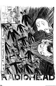 Radiohead Scribble Wall Poster - 22.375" x 34