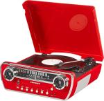 Crosley Powel 7-in-1 Bluetooth Vinyl Player, Red