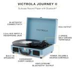 Victrola Journey II Bluetooth Suitcase Record Player