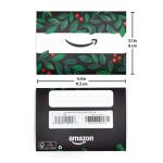 Mini Envelope Gift Card - Holly Foliage Design