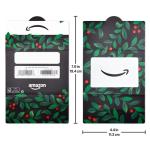 Mini Envelope Gift Card - Holly Foliage Design