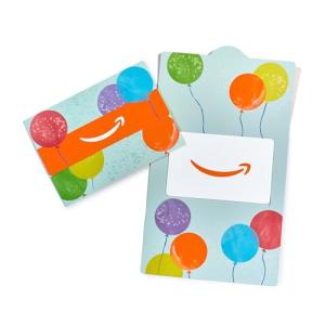 Bright Balloon Mini Envelope Gift Card for Birthdays