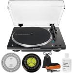Audio-Technica AT-LP70XBT-BS Wireless Belt-Drive Turntable Bundle