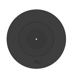Black Rubber Turntable Platter Mat for LPs