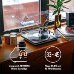 Audio-Technica AT-LP70XBT-BS Wireless Belt-Drive Turntable Bundle