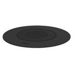 Black Rubber Turntable Platter Mat for LPs