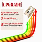 Upgraded Golden Stylus Needles for Turntables (3-Pack)