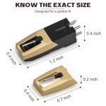 JoTownCand 5PCS Ruby Record Player Needle Kit