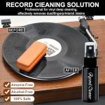 Vinyl Record Cleaning Kit with Brushes and Cleaner
