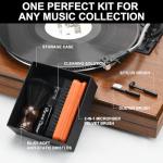 Vinyl Record Cleaning Kit with Brushes and Cleaner