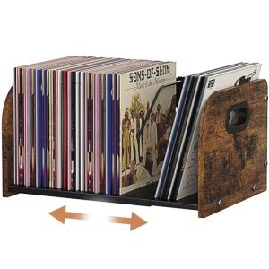 Expandable Vinyl Record Storage Rack with Divider
