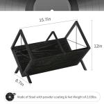 YINMIT 1-Tier Vinyl Record Storage Rack - Black