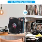 EASEPRES 9-Slot Vinyl Record Holder - Black