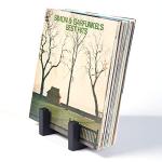 Black Vinyl Record Storage Holder and Album Organizer