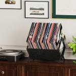 YINMIT 1-Tier Vinyl Record Storage Rack - Black