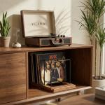 ZICOTO Stylish Vinyl Record Storage for 75 Albums