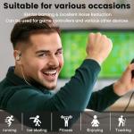 Yeabomy Wired Gaming Earbuds with Deep Bass