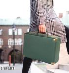 Vintage Dark Green Suitcase Turntable with Bluetooth