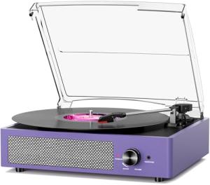 Cotsoco Bluetooth Vinyl Record Player with Speakers