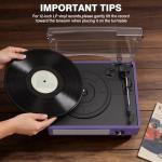 Cotsoco Bluetooth Vinyl Record Player with Speakers