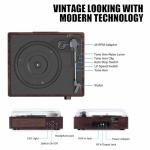 Bluetooth Vinyl Record Player with Stereo Speakers