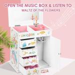 Ballet Unicorn Jewelry Box for Girls