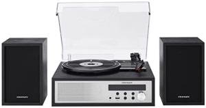 Crosley Sloane Bluetooth Turntable and Speakers, Black