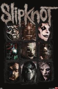 Slipknot Masks 08 Wall Poster, Unframed