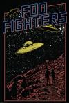 Foo Fighters UFO Art Poster - 24 x 36 Inches